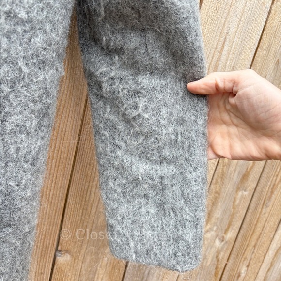 Sezane x Madewell Octave Wool Blend Longline Double Breasted Blazer Coat Small - Picture 13 of 17